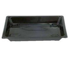 Multi Sushi padėklas 215x147x25 mm RPET juodas | 300 vnt./kartonas