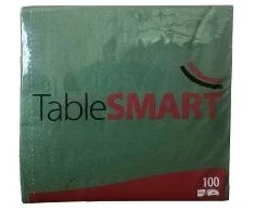 MULTI TableSMART napkins 40x40 cm 3-ply dark žalias, 12 packs x 100