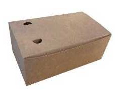 Multi Įdėjimo dėžutė 230x140x90 mm ruda/balta su oro angomis be įdėklo, 160 vnt./kartoninėje dėžėje