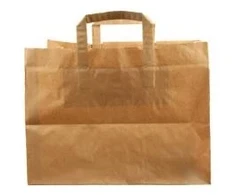 Multi „Take Away“ nešiojamas maišelis 41 l, 360x315x360 mm, 110 g, rudo popieriaus, 125 vnt./kartone