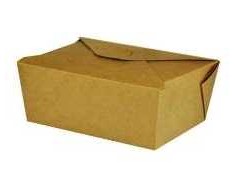 Multi Išsinešimo dėžutė 1000 ml 150x120x65mm kartoninė su biopadengimu ruda, 6 vnt. x 50 vnt./dėžėje