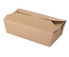 Multi Maisto išsinešimui dėžutė 1000 ml 185/167x103/90x58 mm kartoninė su PE ruda/balta, 250 vnt./kartoninėje dėžėje