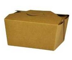 Multi Išsinešimo dėžutė 600 ml kartoninė su biopadengimu ruda 113/130x90/112x65mm 8 vnt. x 50 vnt./kartoninė dėžė