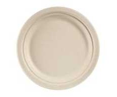 Multi Apvali lėkštė 22 cm Bagasse FF natūrali ruda, 9 vnt. x 50 vnt./dėžėje