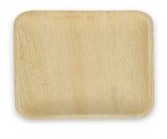 Multi Lėkštė Verive palmių lapų kvadratinė L24xW16xH2 cm natūrali, 4 vnt. x 25 vnt./kartoninė dėžė