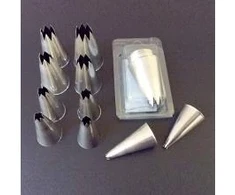 Multi Antgalių rinkinys 4-15 mm žvaigždutė nerūdijantis plienas konditeriniam maišui, 10 vnt./rink. - (10 vnt.)