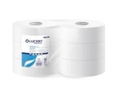 Multi Tualetinis popierius Lucart Maxi Jumbo L270mxØ245mm 2 sluoksnių natūralaus pluošto baltas, 6 ritinėliai/dėžė