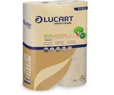 Multi Tualetinis popierius Lucart Professional Econatural 6,3 Ø12,0 cm x 27,5 m 3 sluoksnių su įvore, 5 paketai x 6 vnt. dėžėje
