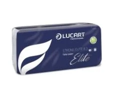Multi Tualetinis popierius Lucart Strong ELITE L30cm x B12cm x H9,5cm 3 sluoksnių naujoviško pluošto baltas 9 pakeliai x 8 ritinėliai/kartonas