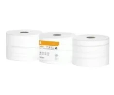 Multi Tualetinis popierius Satino Comfort Jumbo 2 sluoksnių Ø24cm 320m baltas perdirbtas, 6 rulonai/kartonas