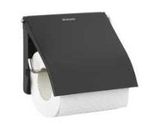 Multi Brabantia ReNew tualetinio popieriaus laikiklis B1,7 x L13,2 x H12,3 cm, metalas, matinis juodas, 6 vnt./dėžėje