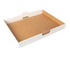 Multi Siuntimo dėžutė 432x301x47 mm ruda/balta neutrali, tinka ½ torto figūrai, 25 vnt./kartoninėje dėžėje