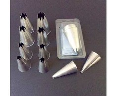 Multi Antgalių rinkinys 4-15 mm žvaigždutė nerūdijantis plienas konditeriniam maišui, 10 vnt./rink. - (10 vnt.)