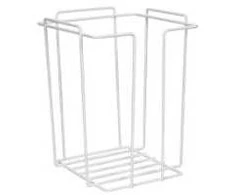 Multi Praustuvų stovas 23x23x29,5 cm, metalinis, baltas, putplasčio praustuvams - (16 vnt. dėžutėje)