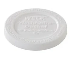 Multi Weck dangtelis Ø6,7 cm patentiniam stiklainiui, baltas plastikinis – 15 pakelių x 5 vnt./dėžėje