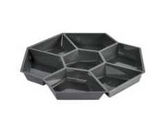 Multidėžė Octaview 7 skyrių įdėklas 283x283x25 mm rPET pilkas, 320 vnt./kartoninėje dėžėje