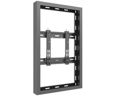 Laikiklis „Multibrackets M Pro“ serija – maža sieninė dėžutė, 32 colių, juoda, plieninė, juoda, horizontali / vertikali, 81,3 cm (32 coliai), 15 kg, 200 x 200 mm