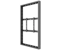 Laikiklis „Multibrackets M Pro“ serija – 55 colių sieninis vidutinio dydžio korpusas, juodas – plienas – juodas – kraštovaizdžio/portreto tipo – 139,7 cm (55 coliai) – 25 kg – 200 x 200 mm