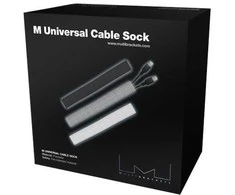 Multibrackets M Universal Cable Sock Roll Juodas 40mm-W 50m-L - Juodas - Polyester - -15 - 65 °C - 1 pc(s) - 12 pc(s) - 25 cm