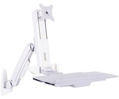 Laikiklis Multibrackets M darbo vietos rankena, viena, 68,6 cm (27 colio), 11,5kg, 100 x 100 mm, aukščio reguliavimas, 9,3kg, balta
