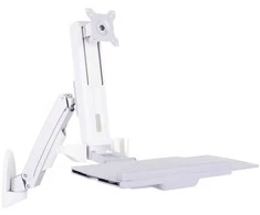 Laikiklis Multibrackets M darbo vietos rankena, viena, 68,6 cm (27 colio), 11,5kg, 100 x 100 mm, aukščio reguliavimas, 9,3kg, balta