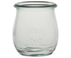 Stiklinis „Weck“ Tulip 220 ml Ø7,18x8 cm dangtelio stiklas, vnt