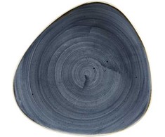 Multiline Stonecast lėkštė 26,5 cm trikampė porcelianinė mėlynuogė, 12 vnt./dėžėje