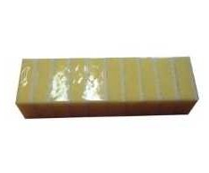 Multikempinėlė Mini 9x6x3 cm su šveitimo puse geltona/balta 10 vnt./pak