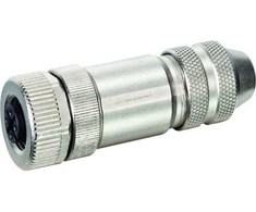 MURRELEKTRONIK M12 kištukas, B kodas, 2 poliai, D kodas, skydas