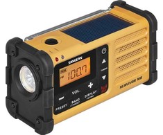 Sangean MMR-88 (USB-C) geltonas avarinis/sukamas/saulės energija varomas radijas