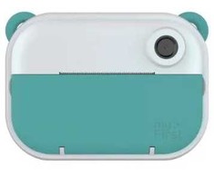 „myFirst Camera Insta Wi“ – momentinis fotoaparatas vaikams su spausdintuvu ir etikečių spausdinimo funkcija, 2,4 colio IPS ekranas, dvigubas 12 MP objektyvas (žalsvai mėlynos - turkio spalvos)