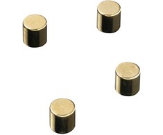 NAGA Magnet cylinder guld 4stk på kort