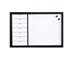 NAGA Magnetisk ugetavle whiteboard 60 x 40 cm dansk Hvid 40x2x60mm (1stk)