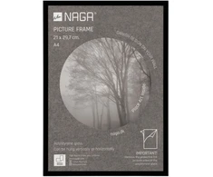NAGA Blizgus juodas nuotraukų rėmelis 21x29,7