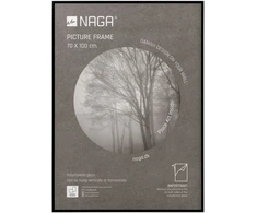 Nuotraukų rėmelis NAGA Plakatų rėmas blizgus juodas 70x100