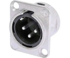 Montavimo kištukas Monacor NEUTRIK XLR, 3 kontaktų