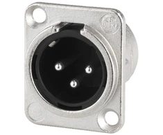 Montavimo kištukas Monacor NEUTRIK XLR, 3 kontaktų