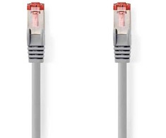 Nedis CAT6-Netzwerkkabel | RJ45 Stecker | RJ45 Stecker - S/FTP | 20.00 m | Rund | LSZH | Grau | Label