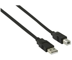 Nedis CCGB60100BK30 kabelis USB USB 2.0 2 m USB A USB B Juodas