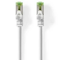 Nedis CAT7-Netzwerkkabel - S/FTP | RJ45 Stecker | RJ45 Stecker | 1.00 m | Snagless | Rund | LSZH | Weiss | Label