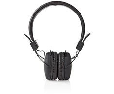 Nedis HPBT1100BK - Ausinės - su lankeliu ant galvos - Music - Juodas - Dvipusės - Track < - Track > - Volume + - Volume -