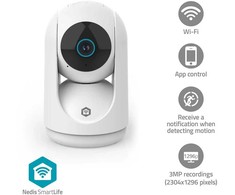 IP kamera Nedis „SmartLife“ internetinė kamera | 3 MP „Full HD 1296p“ | Pakreipimo funkcija