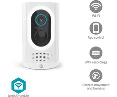 IP Nedis „SmartLife“ tamsiai pilka kamera | „Spotlight“ | 3 MP „Full HD 1296p“ | IP65 |