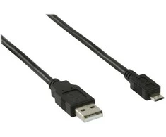 „Nedis“ USB kabelis USB-A - micro-B, 3 m, juodas (CCGB60500BK30)