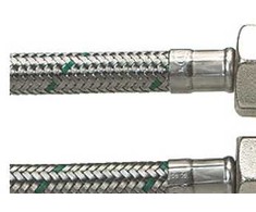 Neoperl Nordic As Jungtis ½ L x ½ L 1500 mm DN8 - „Softpex“ šalto-karšto vandens nerūdijančio plieno pynė