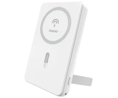 Nešiojamoji baterija Dudao K14S+ 10000mAh 20W USB-A | USB-C | MagSafe su stovu - baltas