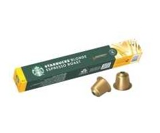 Nestle Kavos kapsulės STARBUCKS Skirtas šviesiems plaukams Roast Espresso by Nespresso, 10 vnt. pakuotėje