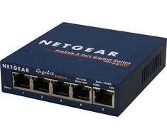Šakotuvas NETGEAR GS105, Nevaldomas, Gigabito Ethernet (10/100/1000), Visiškai dvipusis