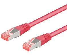 Goobay CAT 6 Kabelis łączący, S/FTP (PiMF), purpurowy - ilgis kabla 0.25 m