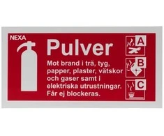 Nexa BSP-1020 Ženklas milteliniam gesintuvui